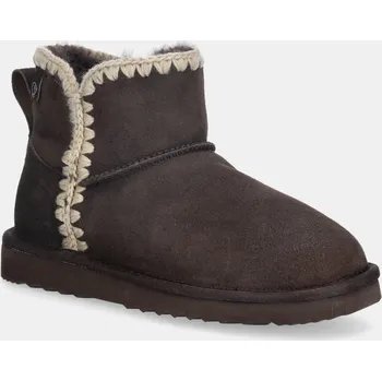 Dívčí sněhule Semišové sněhule Answear.LAB hnědá barva AW25.14.A 88X, EUR 36