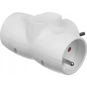 Elektrická zásuvka Elektrická Zásuvka rozbočka Düwi bílá