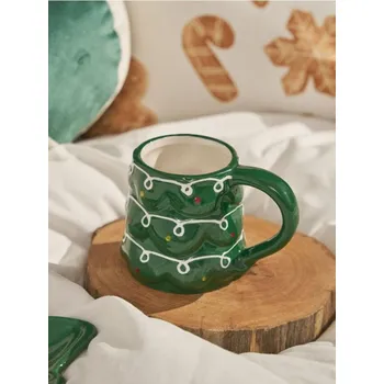 Vánoční dekorace Sinsay - Vánoční hrnek ve tvaru vánočního stromku - zelená - 822GQ-77X - 822GQ-77X-ONE