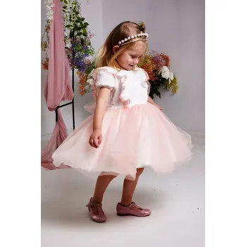 Dívčí šaty ALDA Greta růžové 104