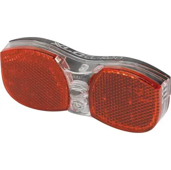 Cyklosvítilna XLC XLC CL-R20 zadní LED světlo na nosič s odrazkou