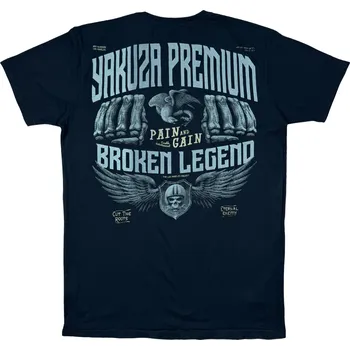 Pánské tričko Tričko YAKUZA PREMIUM 3906 dunkelbblau Barva: modro-černá, Velikost: L