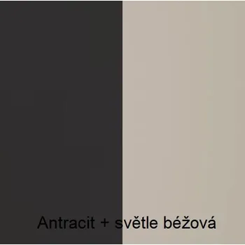 Ložnicová sestava Jurek Ložnice Alsy 1 Vyber provedení: Antracit + světle béžová