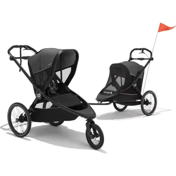 Kočárek BabyJogger PRIX 2v1 (ride & cyklo) AMBITION BLACK