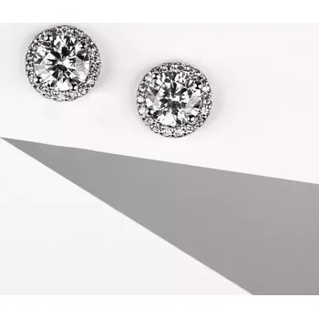 Náušnice Emily WE 6 mm - dámské náušnice z bílého zlata