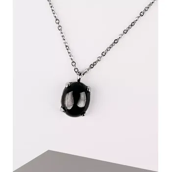 Řetízek Sidera BL Steel - přívěsek a řetízek z chirurgické oceli se zirkonem