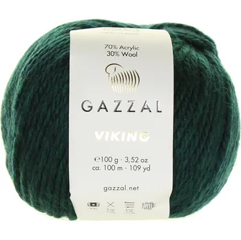 Příze Gazzal Viking 4014 petrolejově zelená