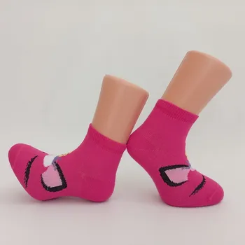 Trepon Dětské kotníkové bavlněné ponožky JEDNOROŽEC Barva: tmavě růžová, Velikost: 22 - 24 (33,5 - 37)