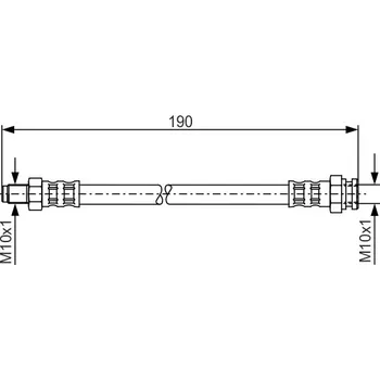Brzdová hadice Brzdová Hadice BOSCH (1987481011)