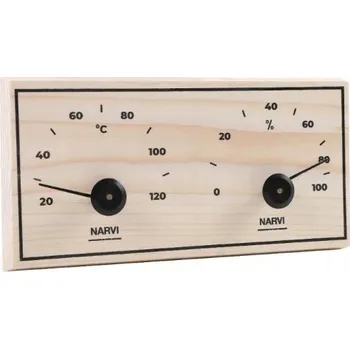 TEPLOMĚR Termo-vlhkoměr do sauny NARVI