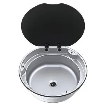 Nerezový dřez Kulatý nerezový dřez Thetford s víkem BASIC-LINE 30