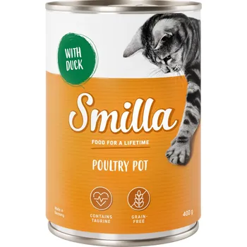 Krmivo pro kočku 24x400g Smilla drůbeží konzerva - míchané balení (4 druhy)
