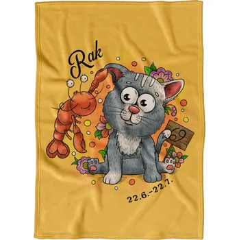 deka Deka 200 x 140 cm Kočičí znamení - Rak