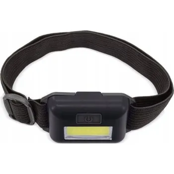 ČELOVKA COB LED ČELOVÁ SVÍTILNA S VÝSTRAŽNÝM SVĚTLEM, MULTIFUNKČNÍ