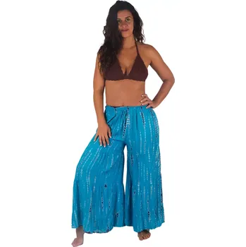 Dámské kalhoty Batikovaná kalhotová sukně Yana Cyan, modrá, Sittar UNI