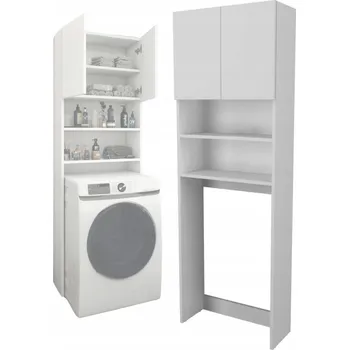 Koupelnový nábytek Skříňka nad pračku Blue Cape stojící bílá 2 dvířka 2 police 190,6x65,1 cm