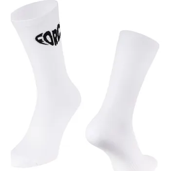 ponožky FORCE IN HEART dlouhé, bílé L-XL/42-46