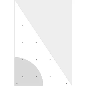 Úchyt pro horolezeckou stěnu BLOCKids Trojúhelník pravý na zahradu BLOCKids, samostatná deska