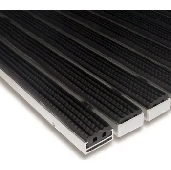 Rohožka Gumová hliníková čistící venkovní vstupní rohož Alu Standard - 60 x 90 x 1,7 cm