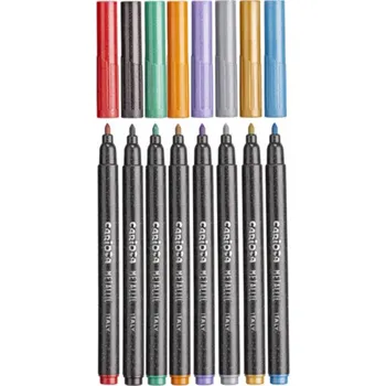 METALICKÉ FIXY na zdobení SADA FIXŮ 8 Barev Carioca FIXY