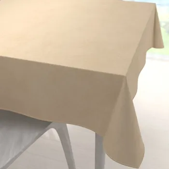 ubrus Velký sametový čtvercový ubrus Velvet Premium SVP-045 Kávově béžový 150x150 cm