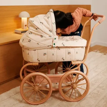 Kočárek pro panenku LIEWOOD Adaline Kočárek pro panenky Peach/Sea Shell