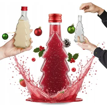 Vánoční dekorace Vánoční láhev na vánoční stromek 250 ml na likér likéry