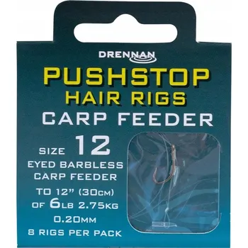 Rybářský háček Háčky Drennan s vlasovou montáží na krmítko pro kapry