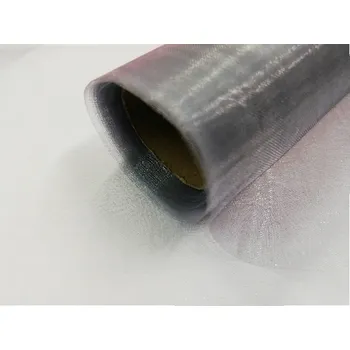 Organza šíře 36 cm - 36 - šedá - od 1m