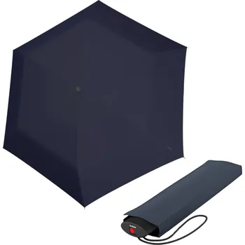 Deštník KNIRPS AS.050 SLIM SMALL NAVY - lehký dámský skládací plochý deštník