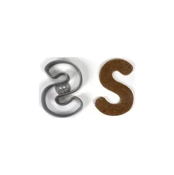 Vykrajovátko Písmeno S zaoblené hrany (7cm) vykrajovátko/formička