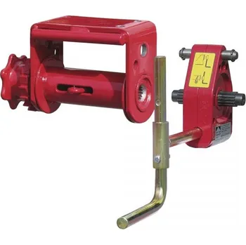 Upínací naviják - ocelové lano nebo textilní pás 2622 se šnekovou převodovkou 4504