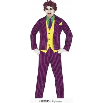 Karnevalový kostým Kostým šíleného blázna, padoucha na Halloween, velikost L