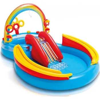 Dětský bazének Intex 57453 Rainbow Ring 297 x 193 x 135 cm