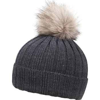 Čepice Cofee Zimní čepice Rib fur Velikost: uni, Barva: tmavě šedá (47da)
