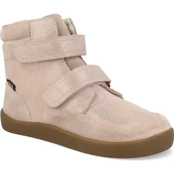 Dívčí zimní obuv Barefoot dětské zimní boty Bundgaard - Basil Old Rose Glitter růžové Velikost: 34