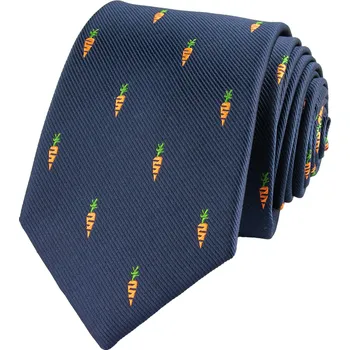 Kravata Tmavě modrá pánská kravata MRKEV