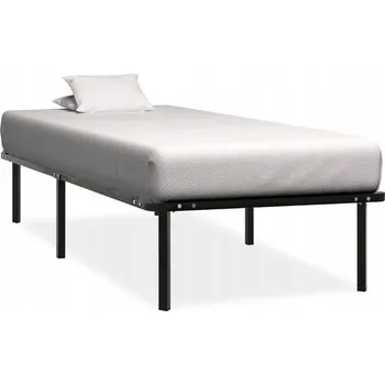 Postel Jednolůžková kovová postel VidaXL 90x200 cm černá