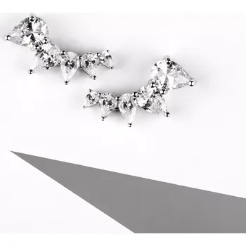 Náušnice Astrael - stříbrné náušnice se zirkony