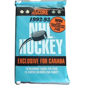 Sběratelská karetní hra 1992-93 Score NHL Hockey Balíček