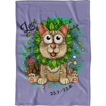 deka Deka 200 x 140 cm Kočičí znamení - Lev