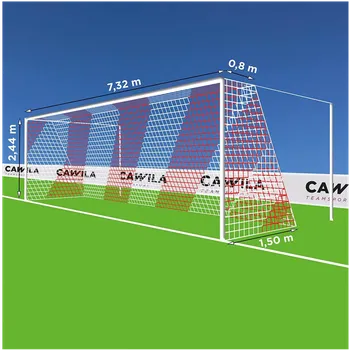 Univerzální sportovní branka Síť Cawila Tornetz 4MM M120 7,5x2,5m 0,8x1,5m 1000871106 Velikost OS