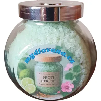 Koupelová kosmetika AW Aromatics Aromaterapeutická sůl s esenciálními oleji Proti Stresu 500 g - Typ balení: Skleněná dóza