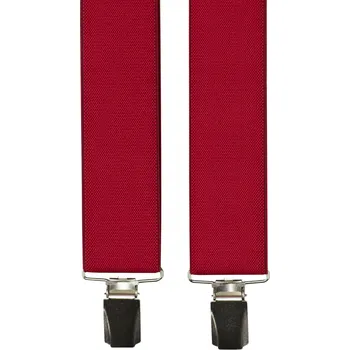 Kšandy Červené pánské široké kšandy