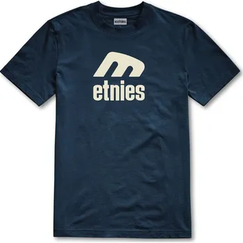 Pánské tričko Etnies pánské triko Icon E Ss Tee Navy | Modrá | Velikost M