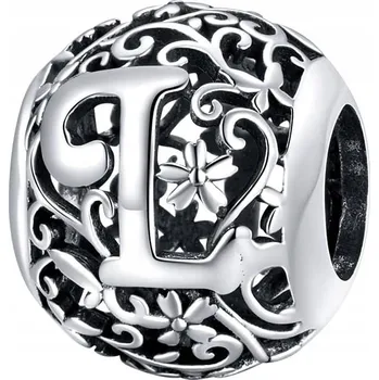 Přívěsek Přívěsek Charms Písmeno L Stříbro 925 Módní Trusky