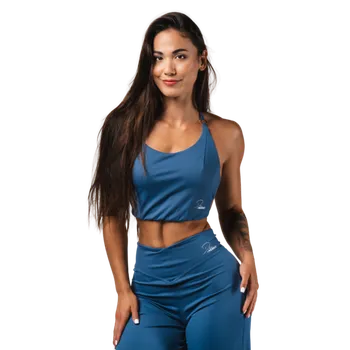 Podprsenka Nebbia Deni x NEBBIA Sportovní tank top 309 modrá - XS