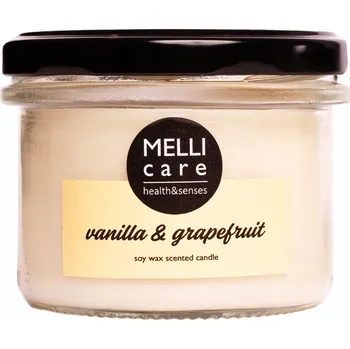 Svíčka Tradiční sójová svíčka vanilla & grapefruit Melli Care