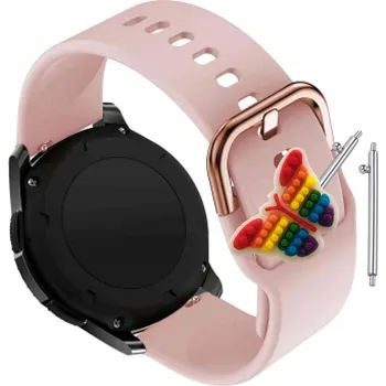 Pouzdro na mobilní telefon Řemínek Řemínek Silikonový Růžový Smyčka pro Pacific Black PC00125