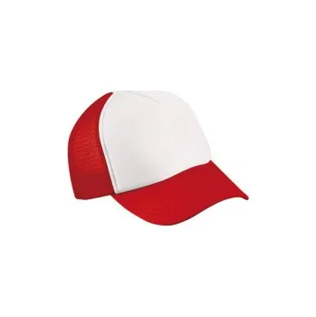 Kšiltovka Myrtle beach Unisex síťovaná kšiltovka MB070 White-Red one size
